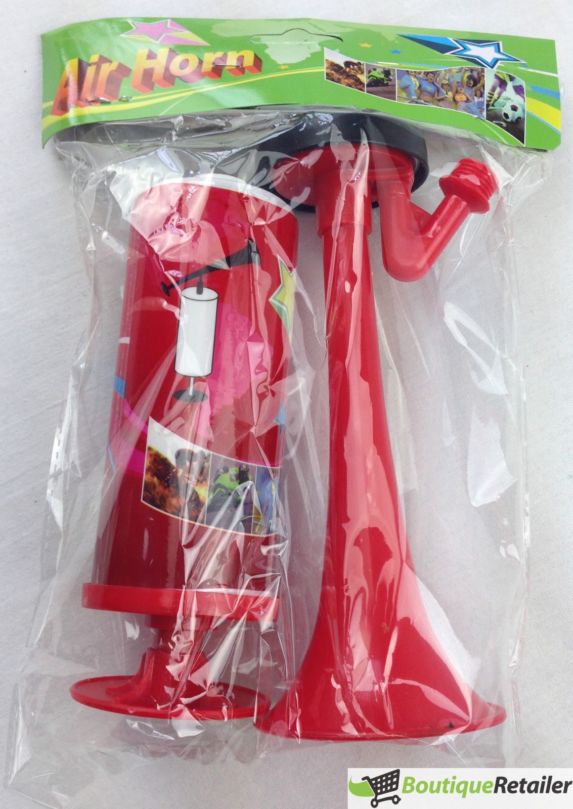 Air Horn Party Prop Hand Held Loud Pump Action Plastic Novelty Reusable Klaxon Price