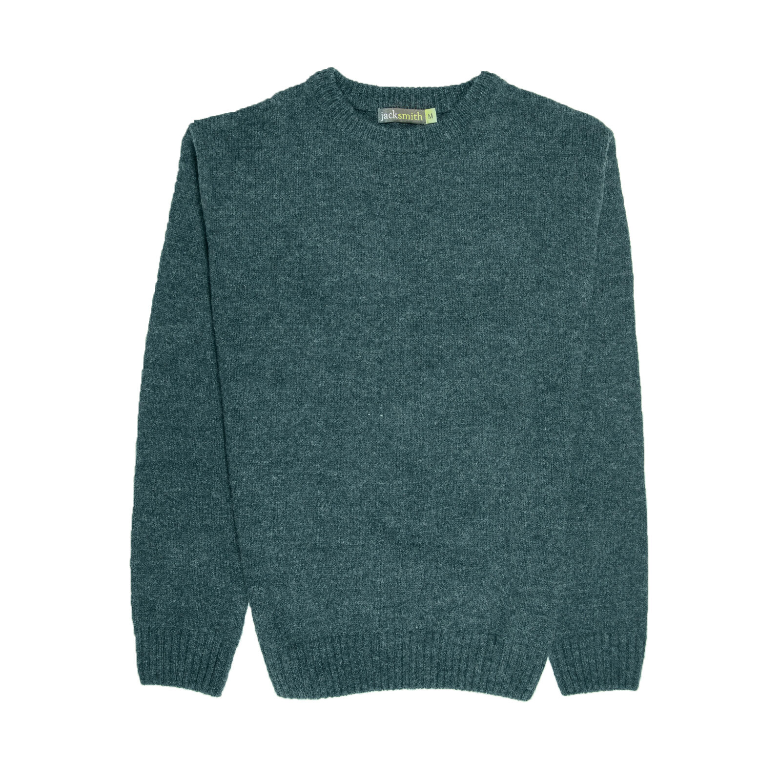100% SHETLAND WOOL CREW Round Neck Knit JUMPER Pullover Mens Sweater Knitted - Sherwood (32) - S Price