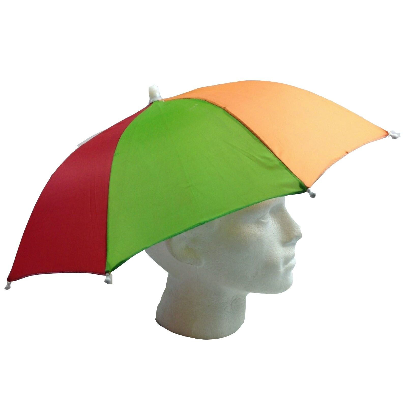 2pcs Set Rainbow Umbrella Hat + 70s Fake Moustache Costume Props Novelty Fancy Price