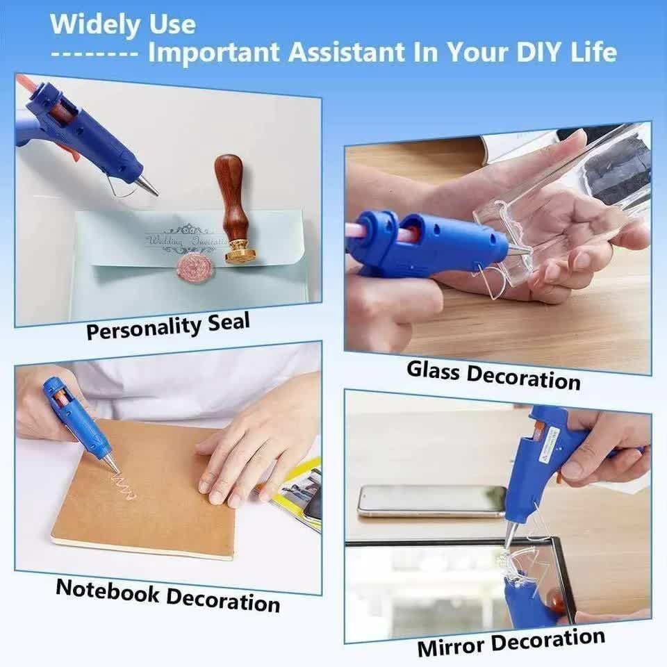 HOT MELT GLUE GUN TRIGGER ADHESIVE WITH STICKS REPAIR KIT FOR USE Price