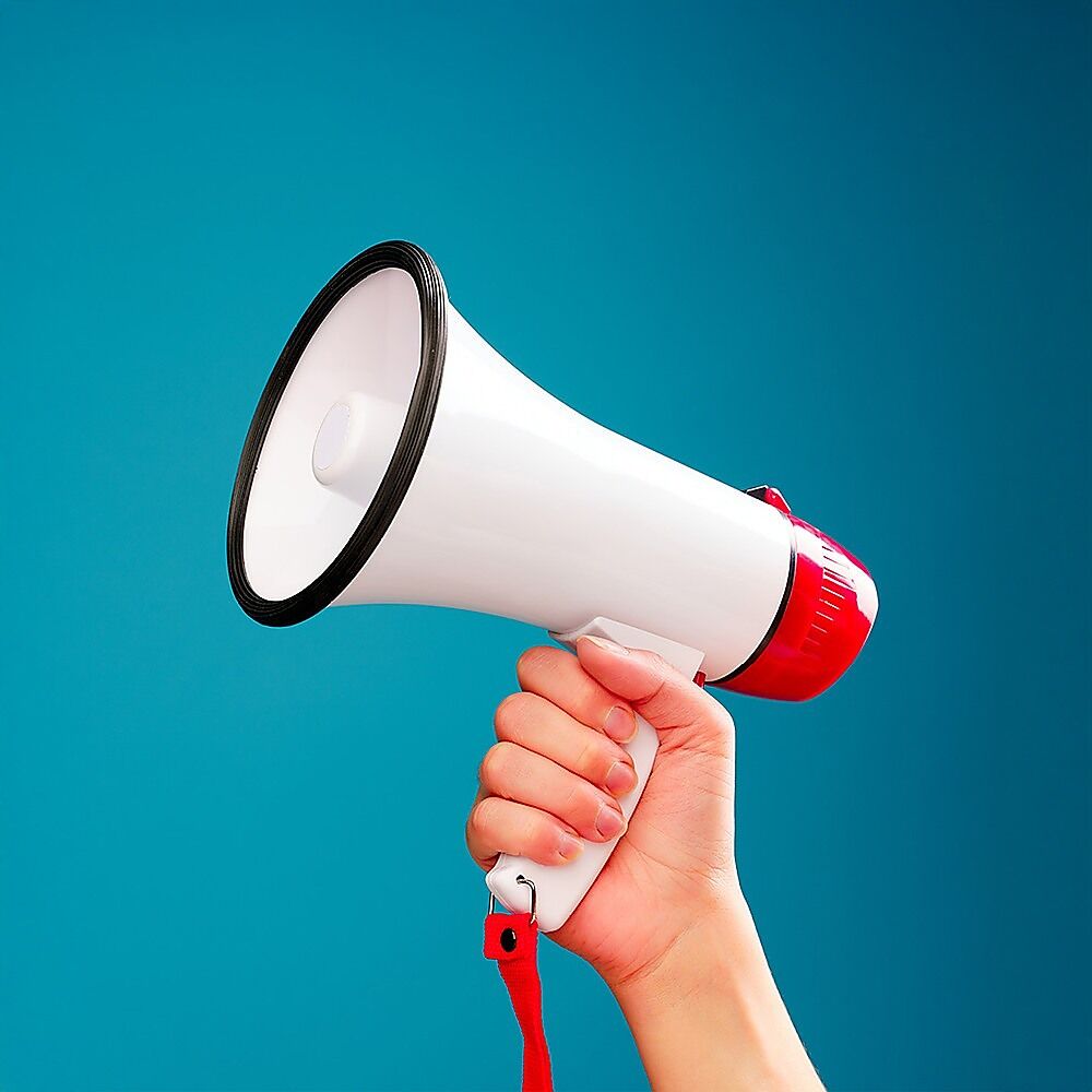 Audio Megaphone 25Watt Bull Horn with Siren Price