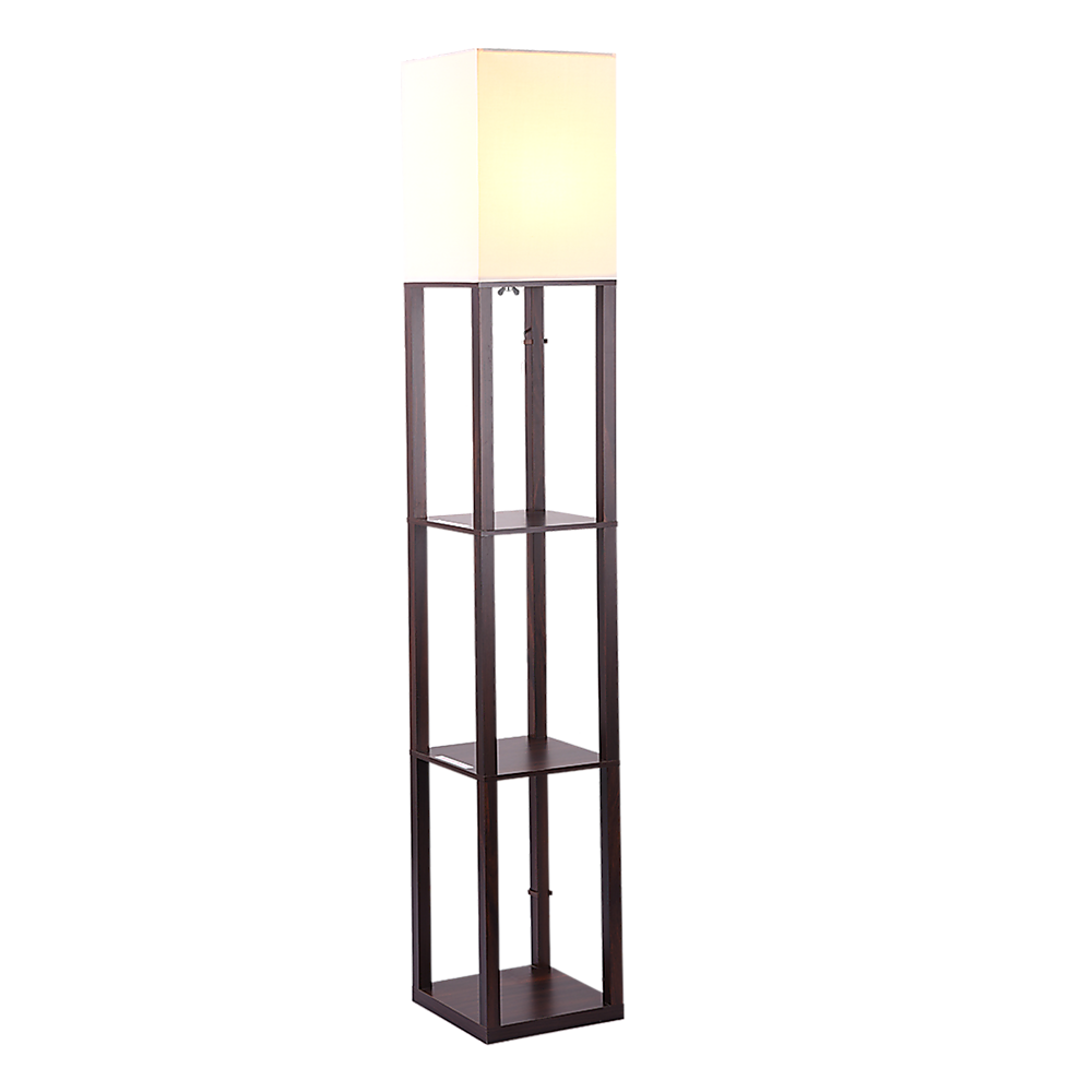 Shelf Floor Lamp - Shade Diffused Light Source with Open-Box Shelves Price