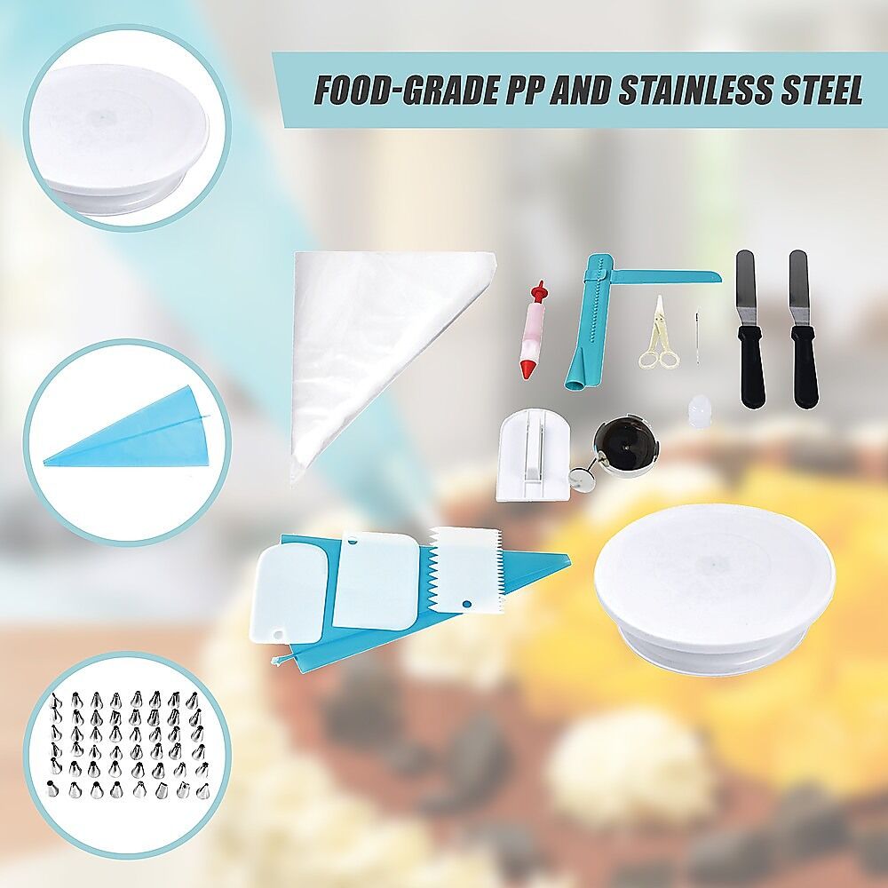 164Pcs Cake Decorating Kit Turntable Rotating Baking Flower Icing Piping Nozzles Price