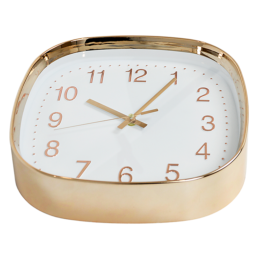 Modern Wall Clock Silent Non-Ticking Quartz Battery Operated Gold Price