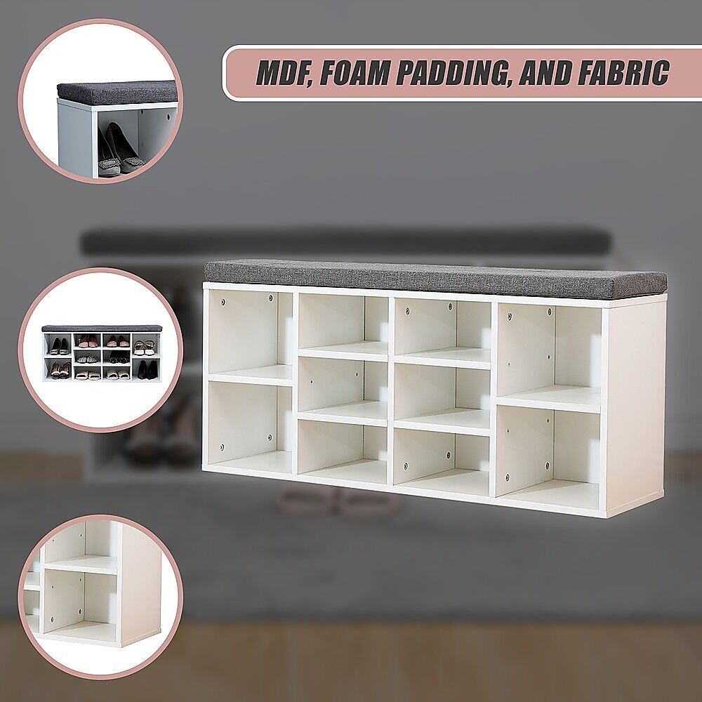 Shoe Cabinet Bench Shoes Storage Rack Organiser Wooden Shelf Cupboard Box Price