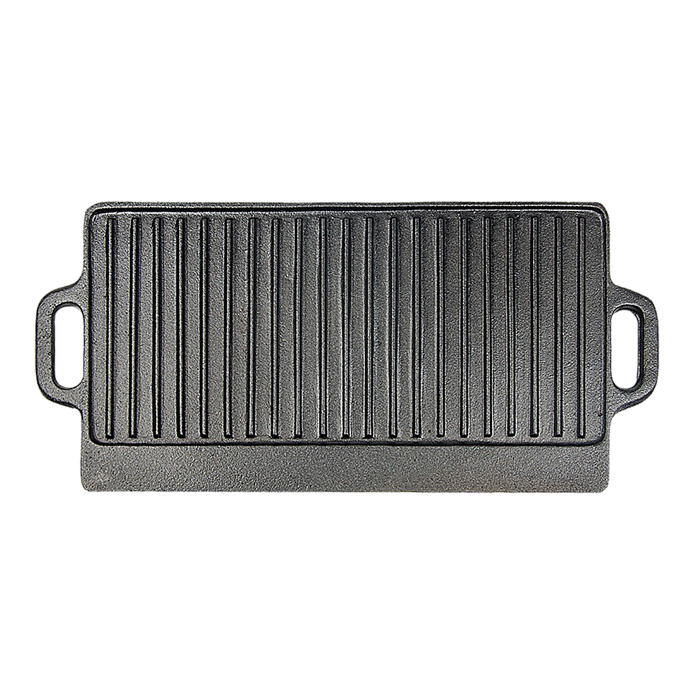 46x22 cm Cast Iron Reversible Griddle Plate BBQ Hob Cooking Grill Pan Price