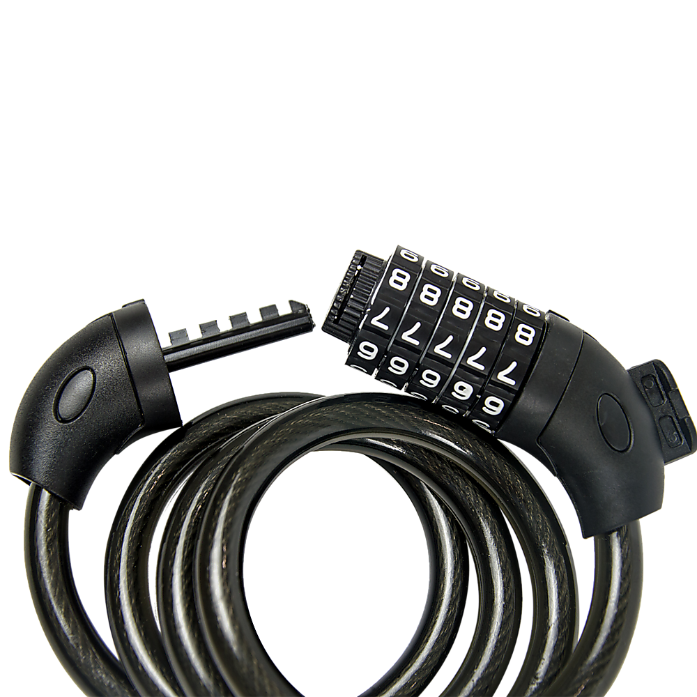 Security 5 Digit Combination Bike Cable Lock with Mounting Bracket Price