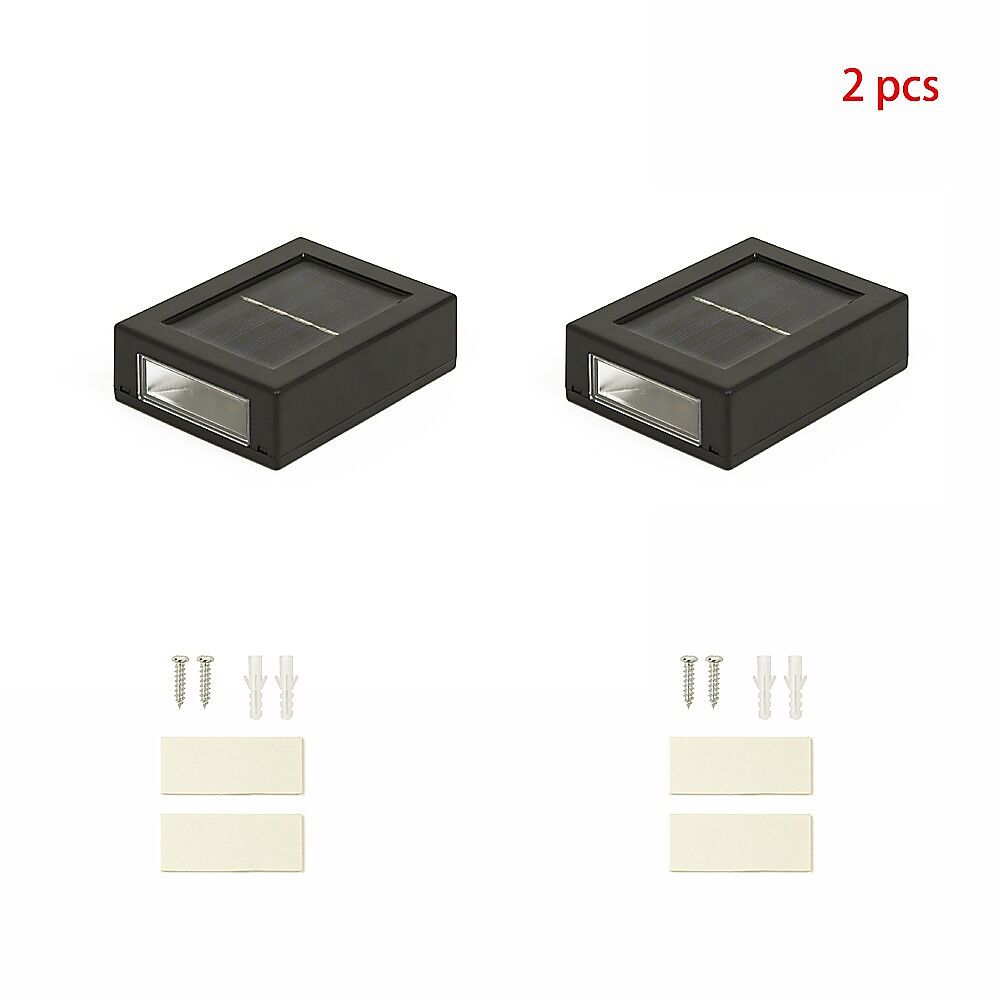 2pc Outdoor Solar LED Deck Lights Garden Patio Pathway Stairs Warm White Price