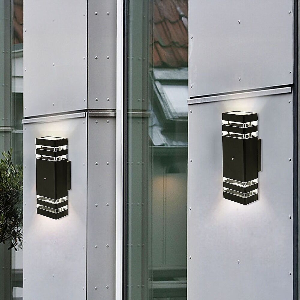 Modern 12" LED Up Down Wall Light dual Lamp Fixtures Outdoor Dusk to Dawn Sensor Price