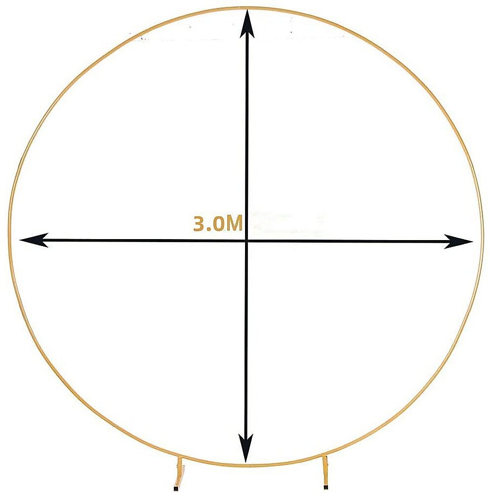 3M Gold Wedding Hoop Round Circle Arch Backdrop Flower Display Stand Frame Background Price