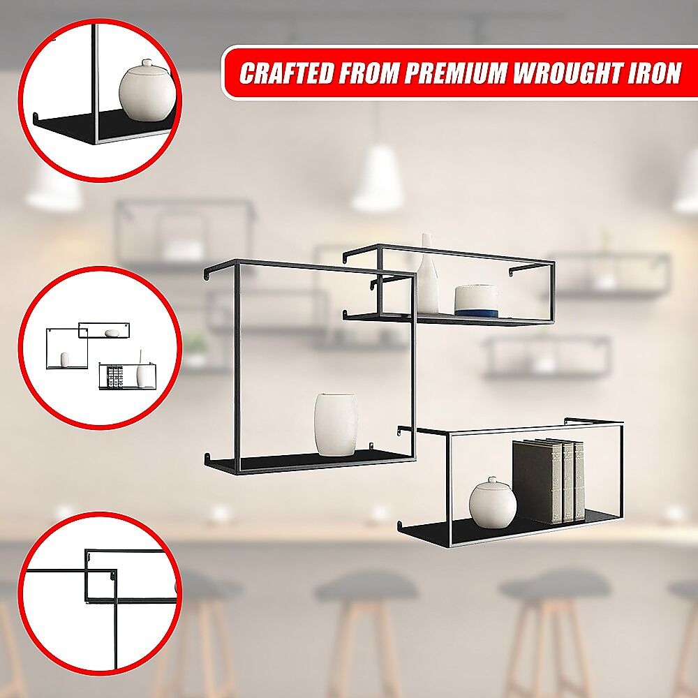Floating Shelves Retro Industrial Ledge Black Metal Display Stand Price