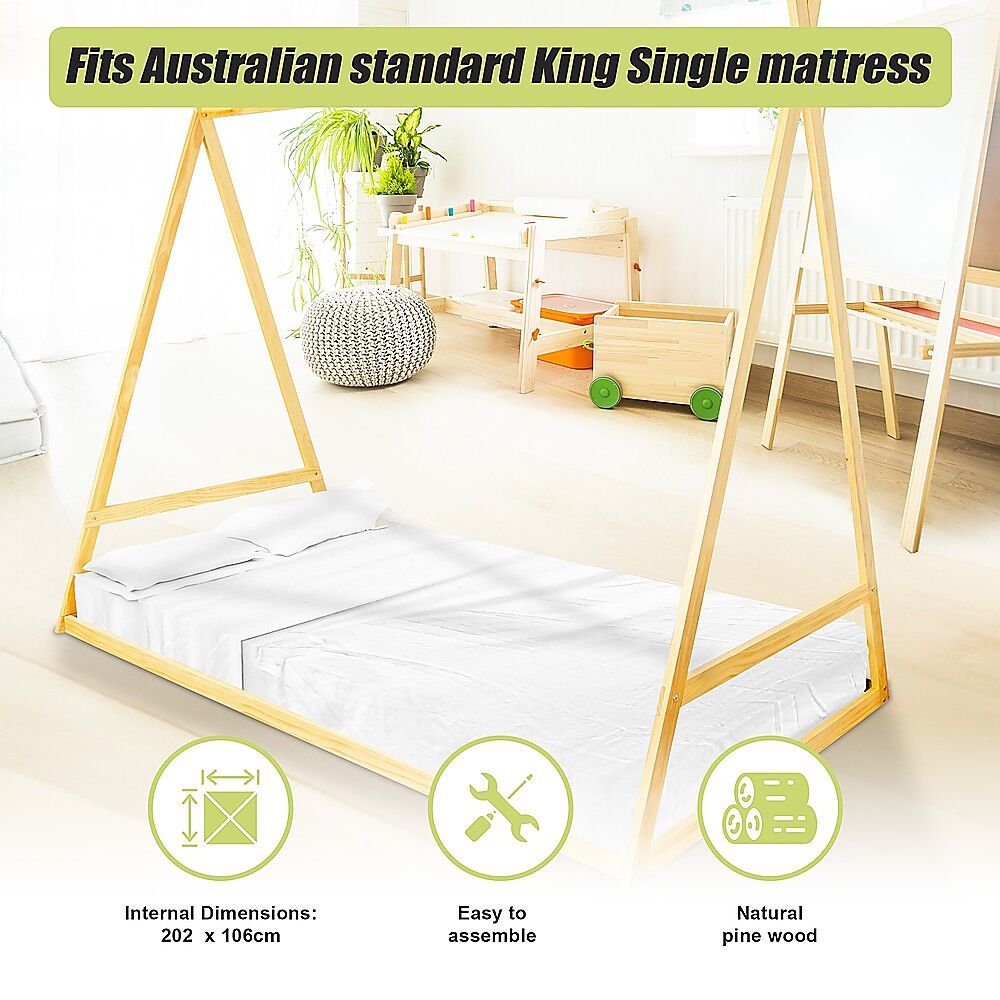 Kids Tent Montessori Toddler Floor Bed Wooden Bedframe Price