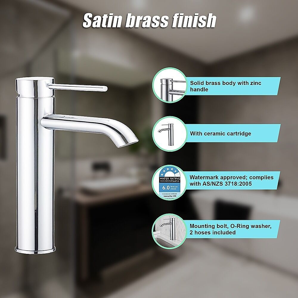 Tall Basin Mixer Tap Faucet -Kitchen Laundry Bathroom Sink Price