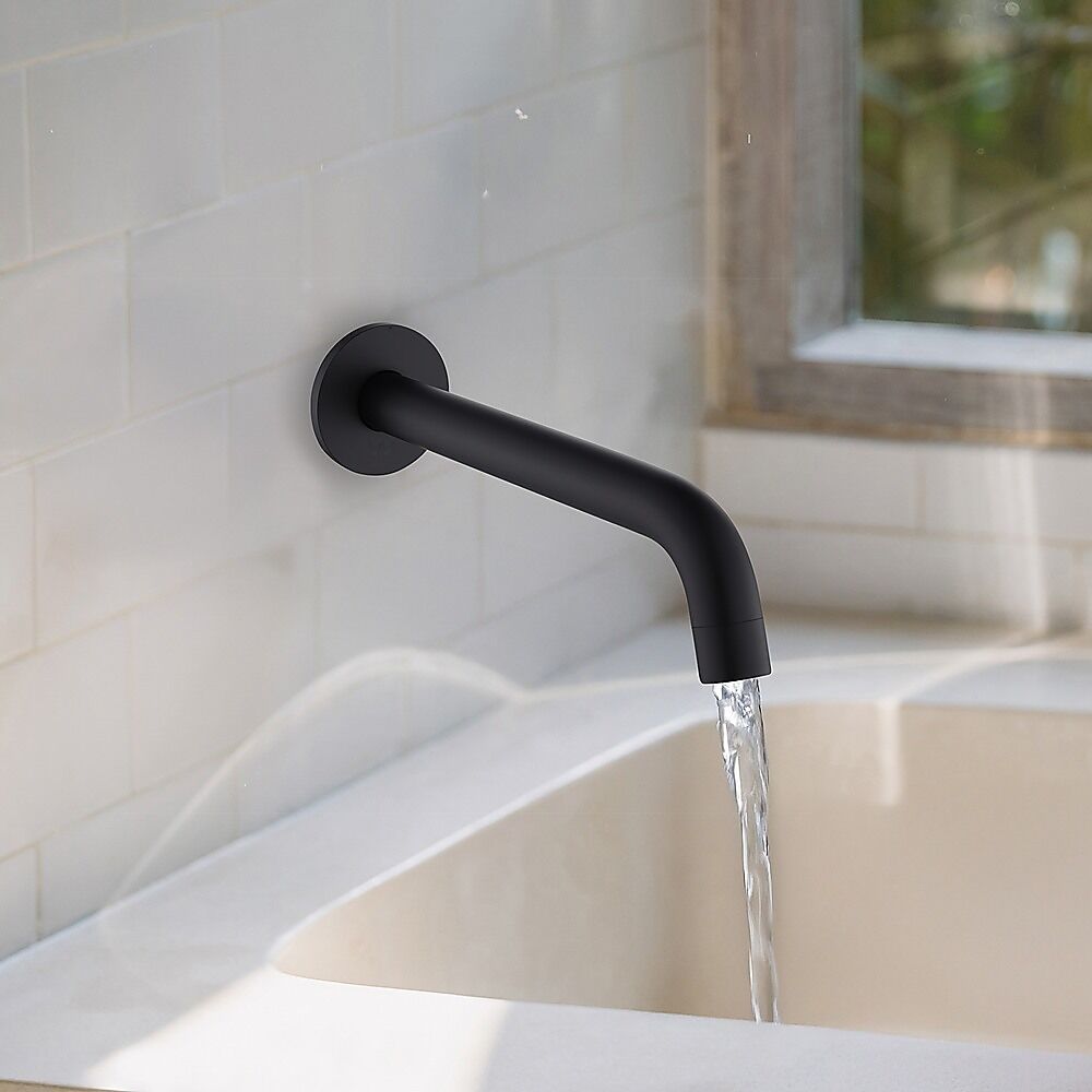 220mm Bath Spout in Matte Black Finish Price