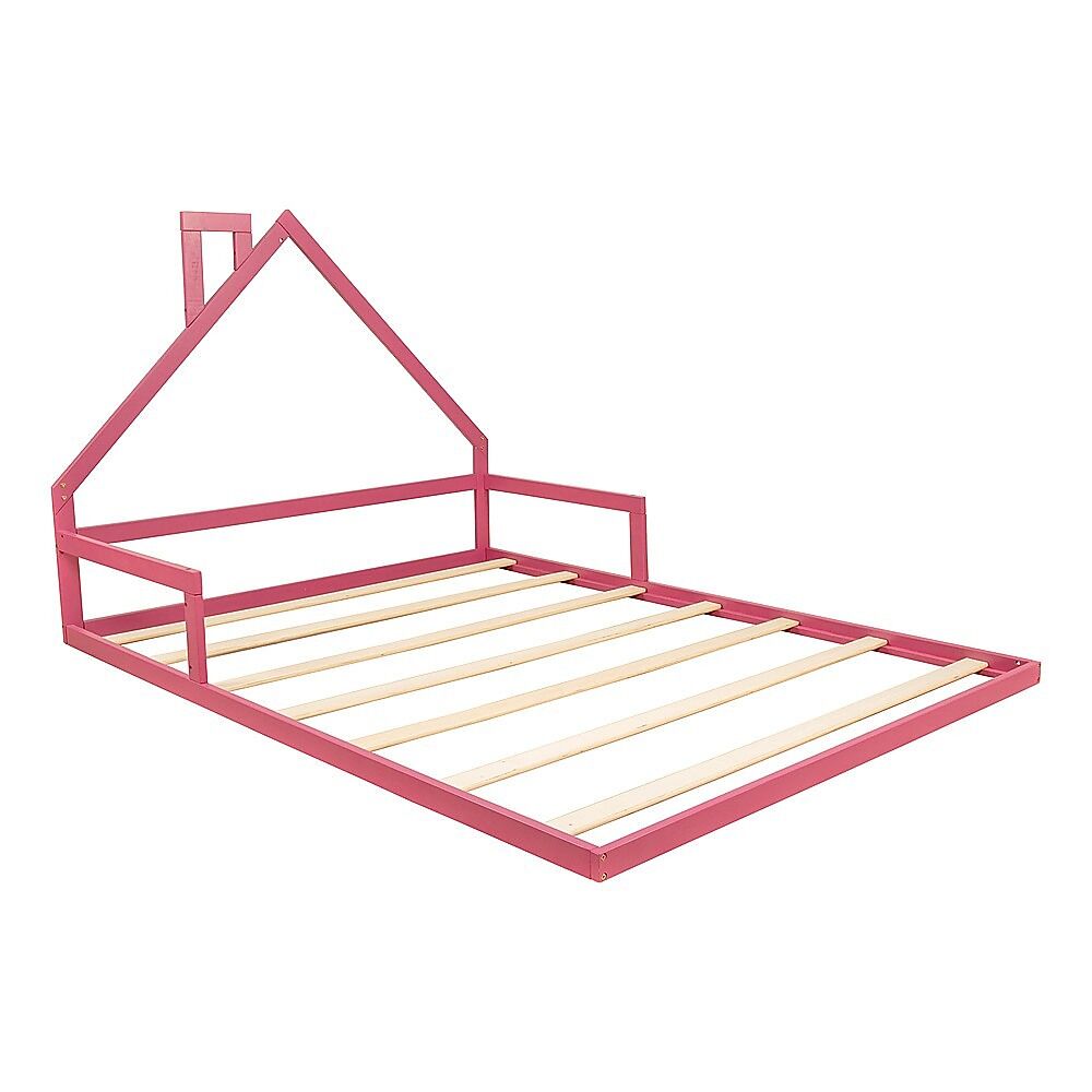 Pine Wood Floor Bed House Frame for Kids and Toddlers Price