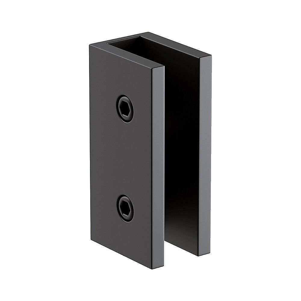 70cm Frameless Glass Bath Screen with Brackets - Black Price