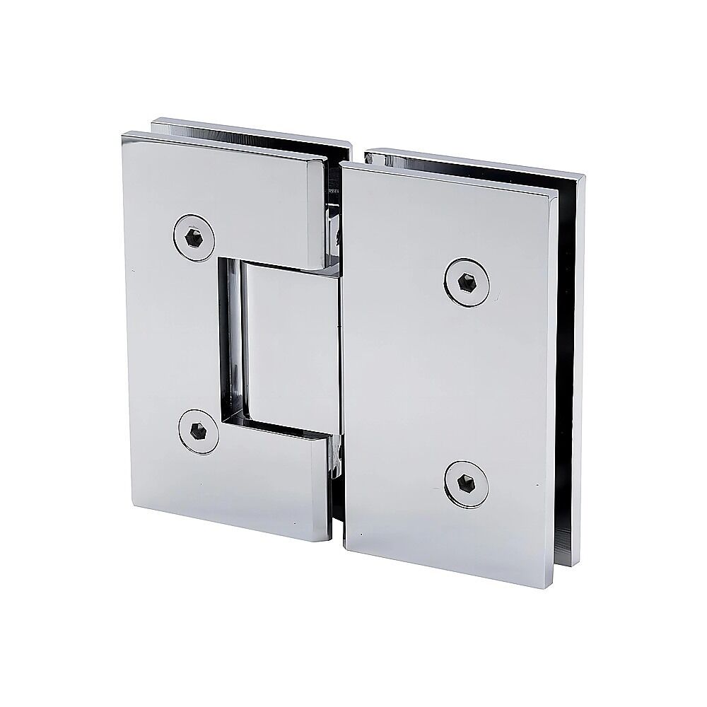 100cm Frameless Glass Bath Screen with Brass Brackets - Chrome Price