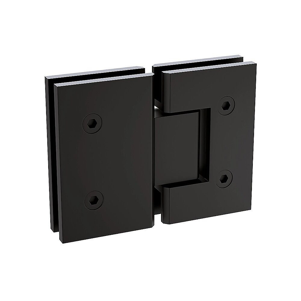 100cm Frameless Glass Bath Screen with Brass Brackets - Black Price