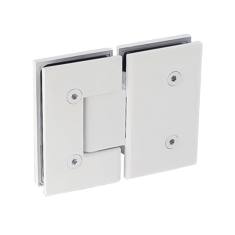 100cm Frameless Glass Bath Screen with Brass Brackets - White Price
