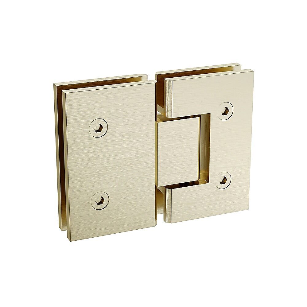 120cm Frameless Glass Bath Screen with Channel and Stainless Steel Hinges- Gold Price