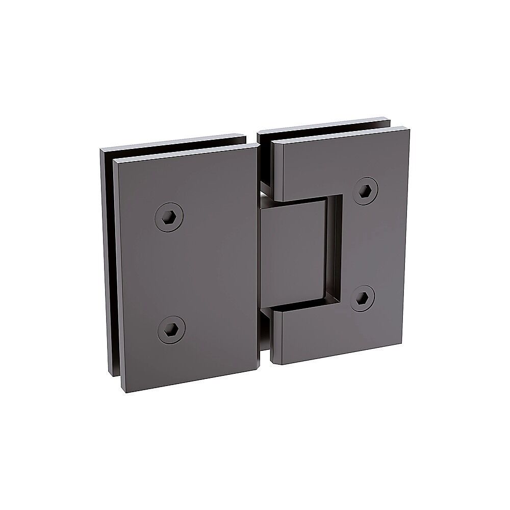 100cm Frameless Glass Bath Screen with Channel and Brass Hinges - Gunmetal Price