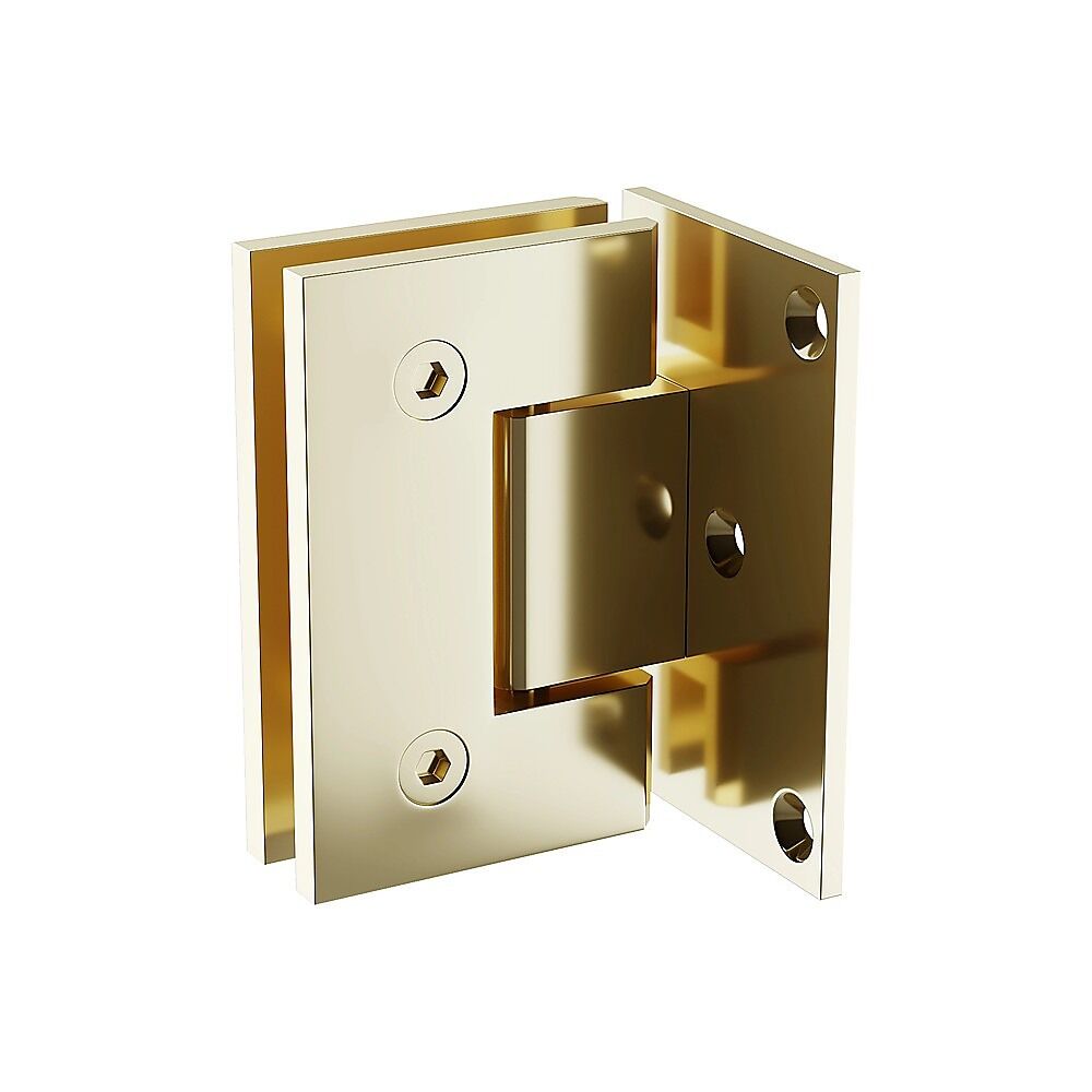 90cm Frameless Swing Bath Panel with Brushed Gold Hardware Price
