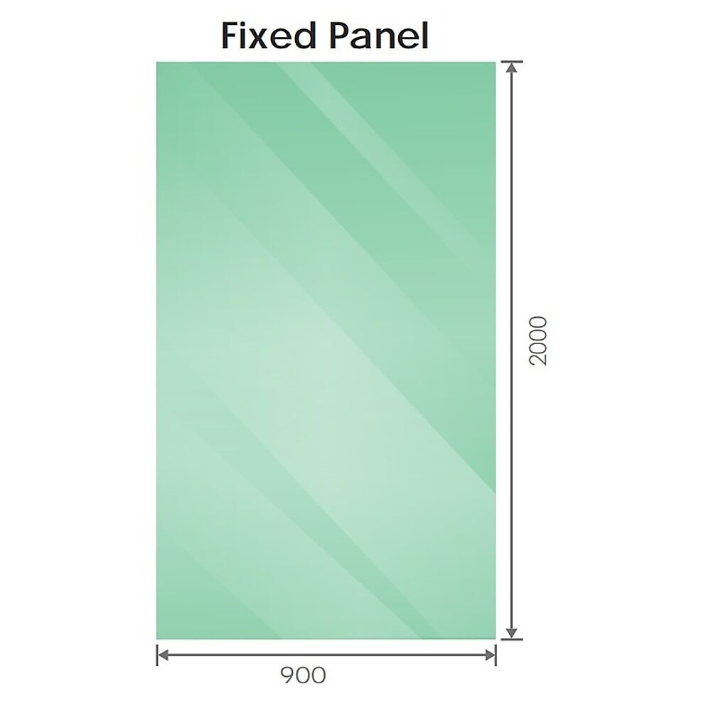100x90cm Corner Frameless Shower Screen with White Brackets and SS Hinges, Round Knob Handle Price