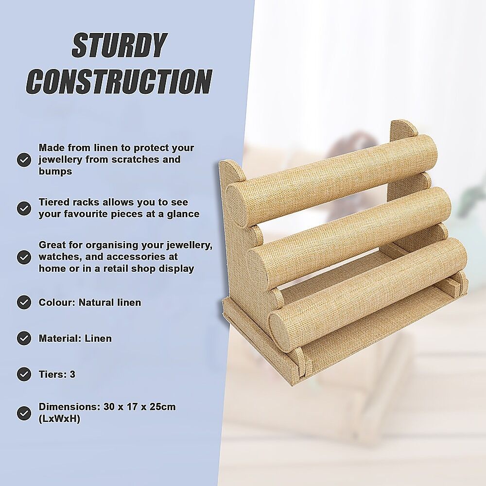 3-Tier Triple Bar Jewellery Display Rack Price