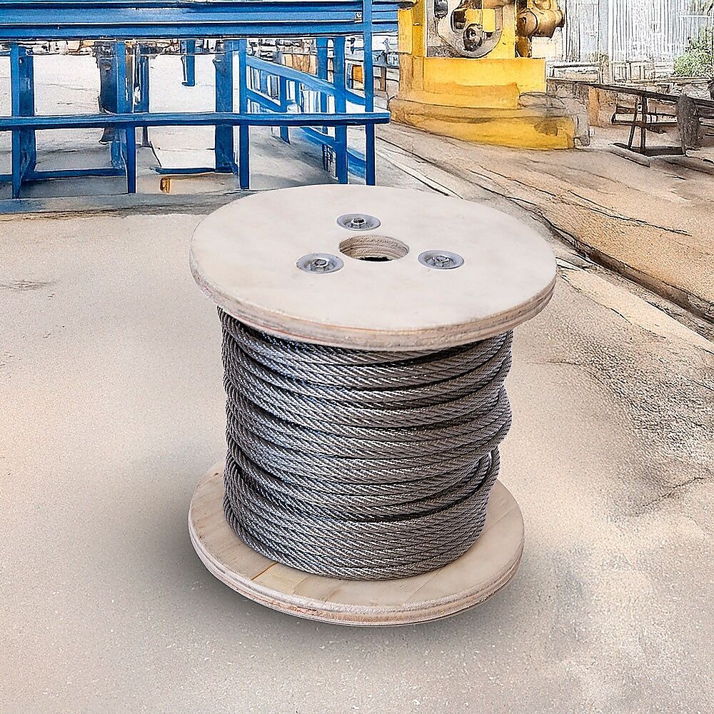 50m Stainless Steel Wire Rope Cable 5mm 316 A4 7x7 Balustrade Fence Price