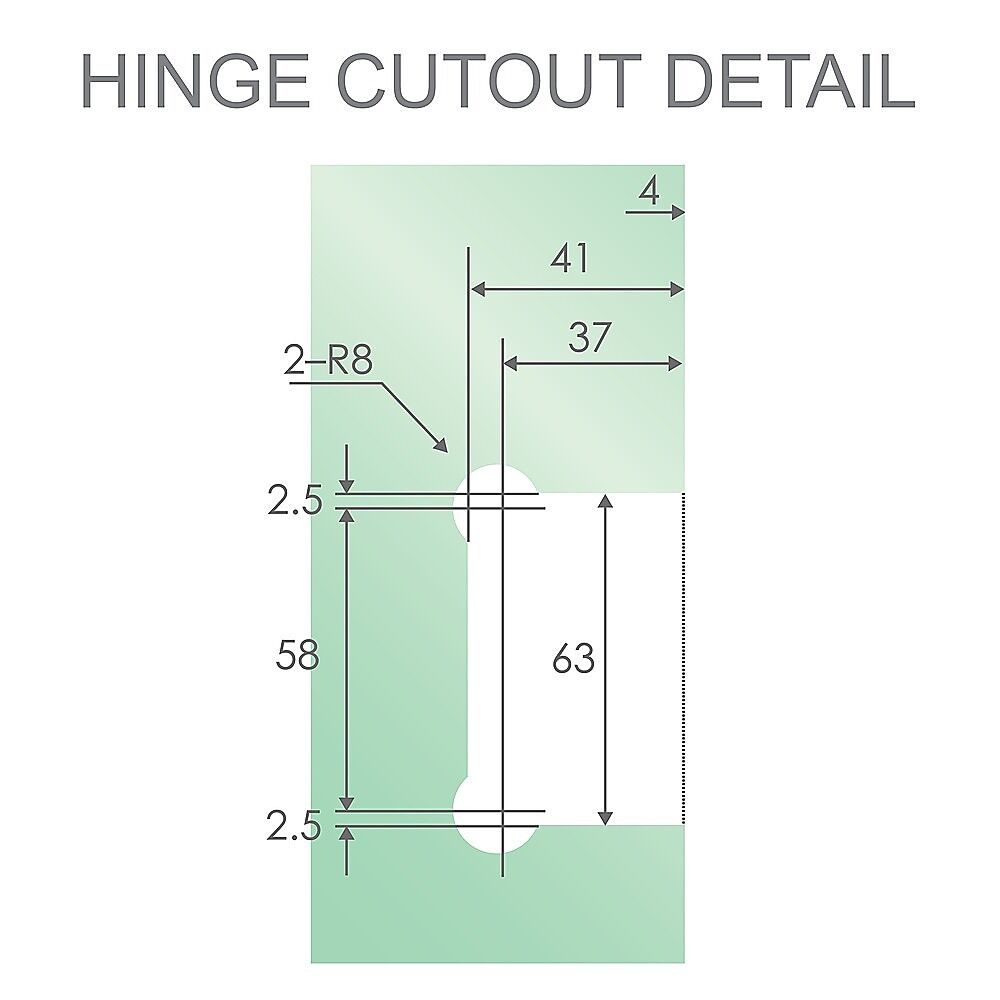 90° Stainless steel Glass Shower Door L-Hinge in Gold Price