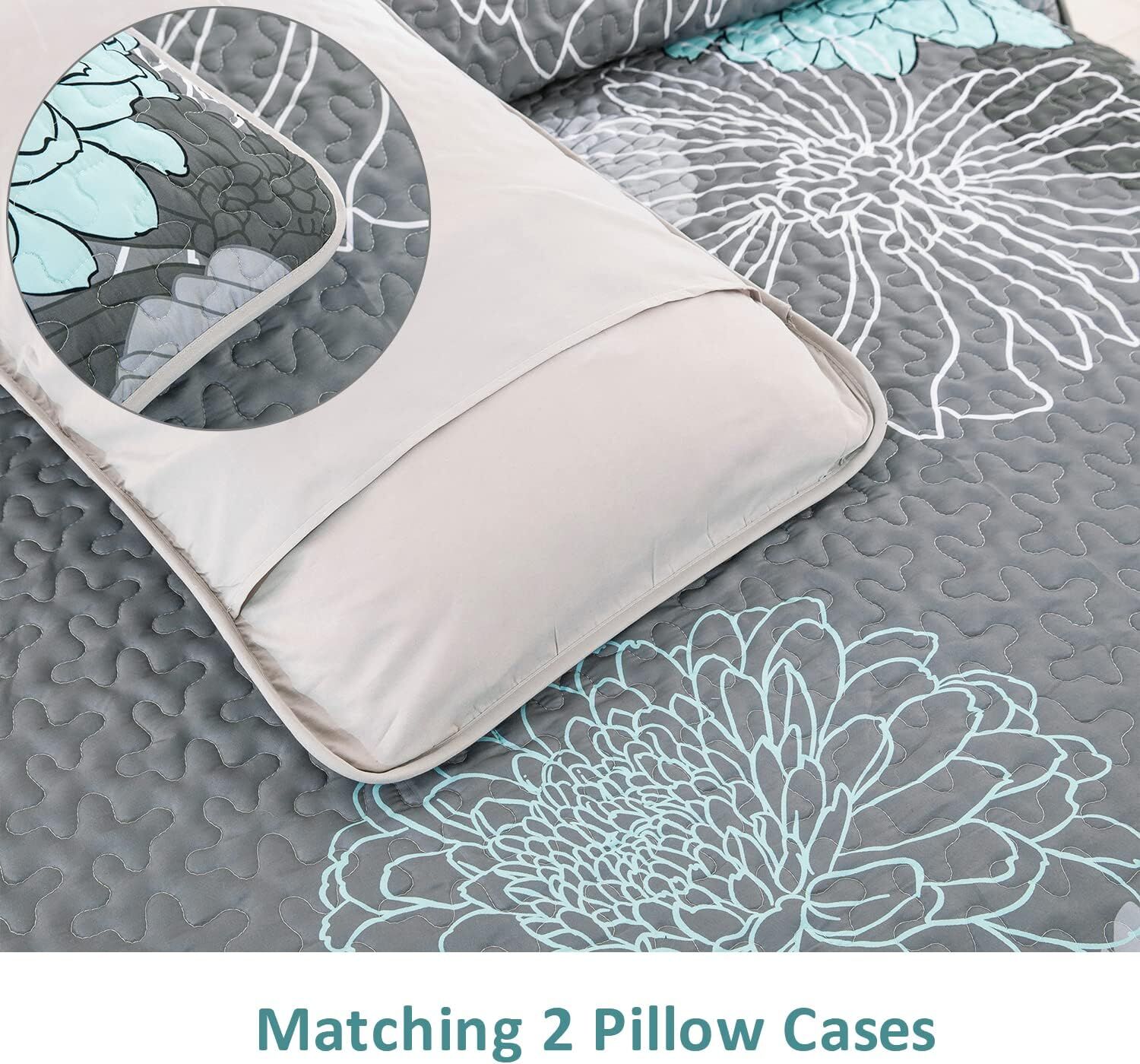 Opulent Quilted Coverlet and Pillowcases Set: The Ultimate in Bedroom Luxury - Queen size Price