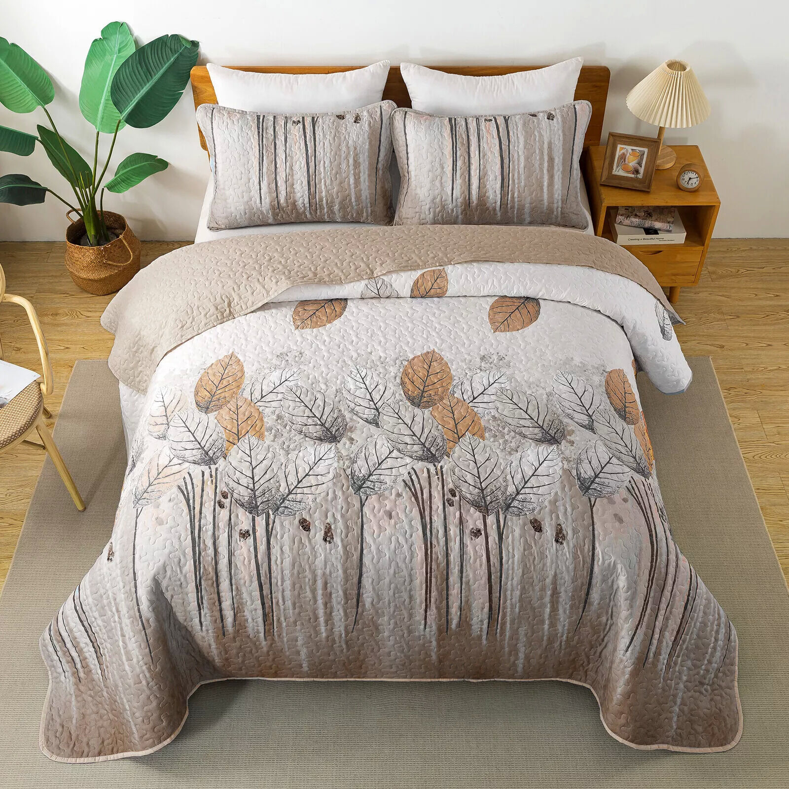Kaleidoscope Quilted bedspread and pillowcovers set: Vibrant and Fun - Queen size Price