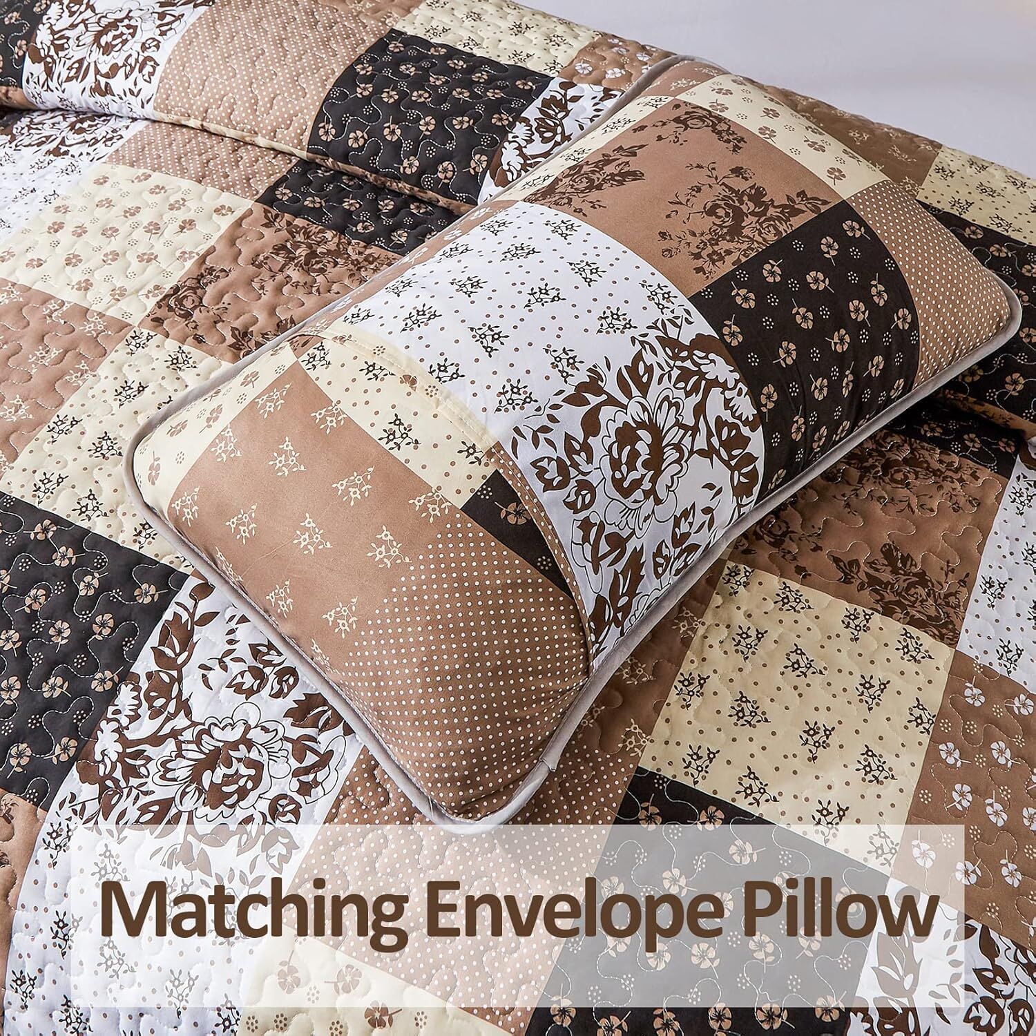 Winsome Quilted coverlet and pillowcovers set: Irresistibly Charming - Queen size Price
