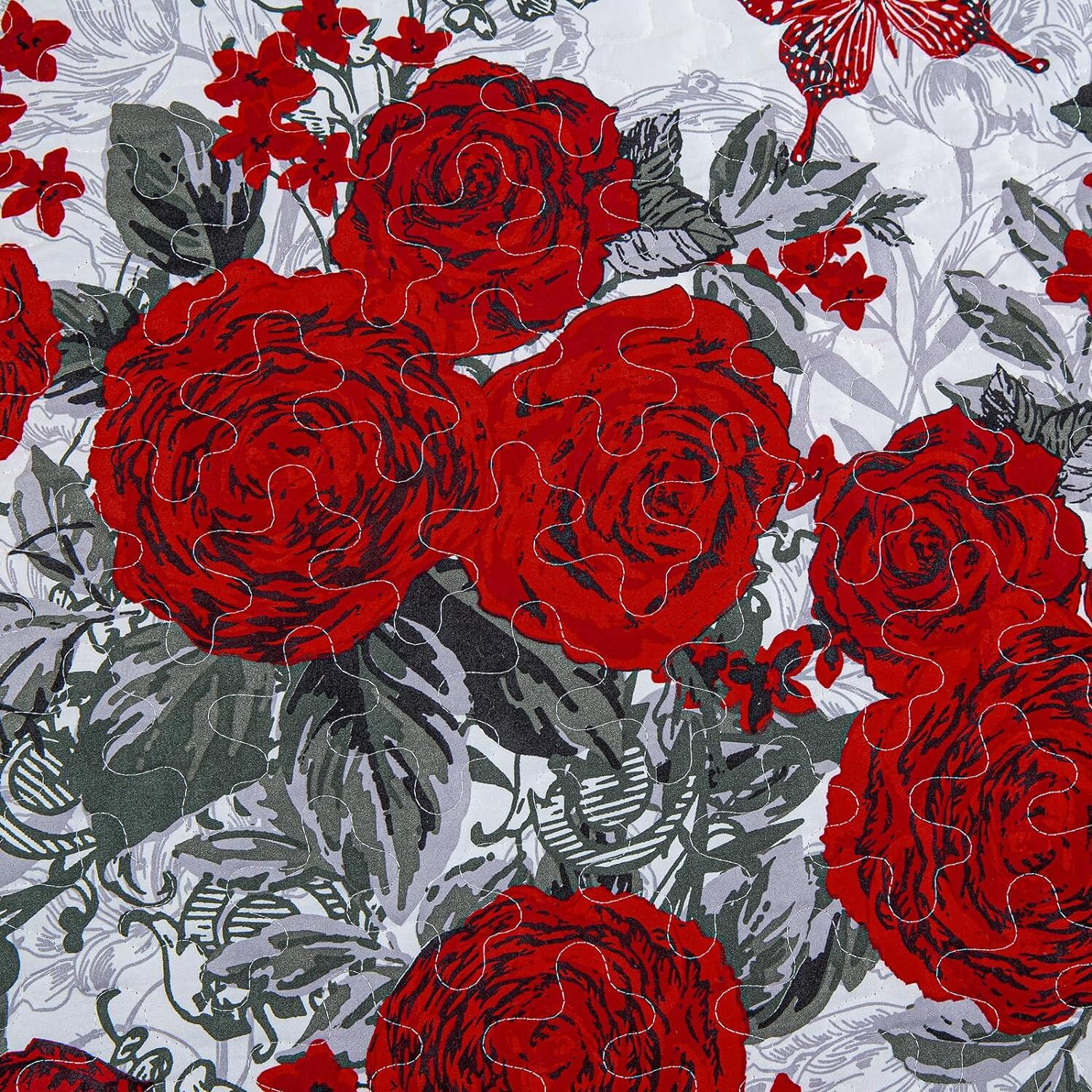 Youthful Quilted coverlet and pillowcovers set: Fresh and Modern - Queen size Price
