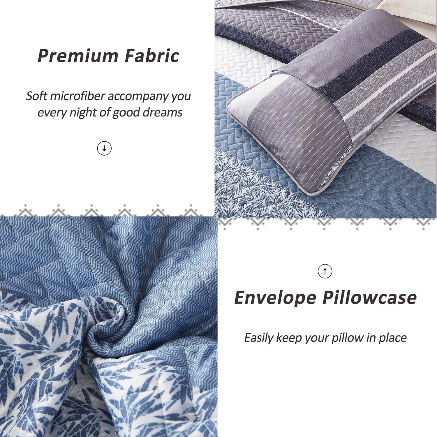Ornate Quilted Bedspread and Pillowcases Set: Beautifully Crafted for Luxury - Queen size Price