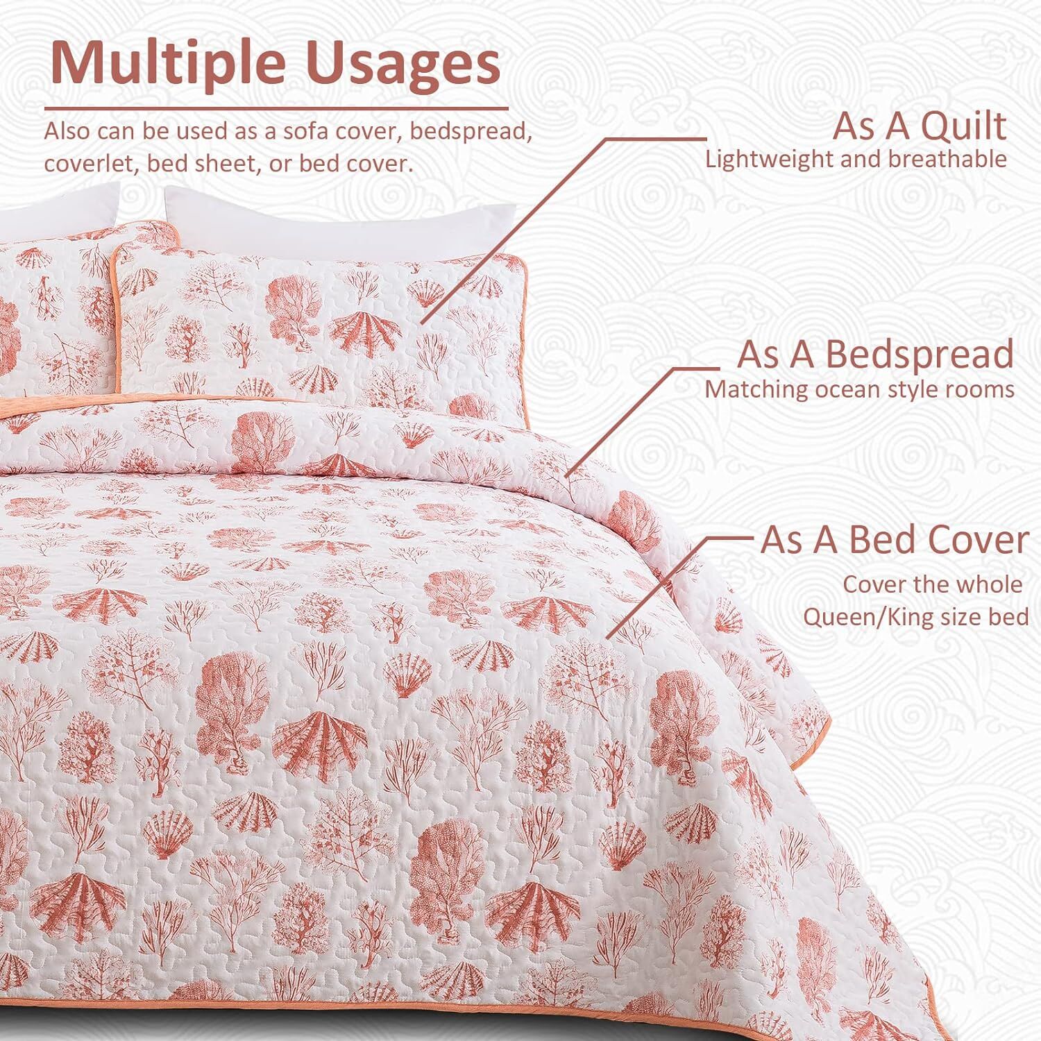 Sleek Quilted Bedspread and Pillowcases Set: Contemporary Style and Comfort - Queen size Price
