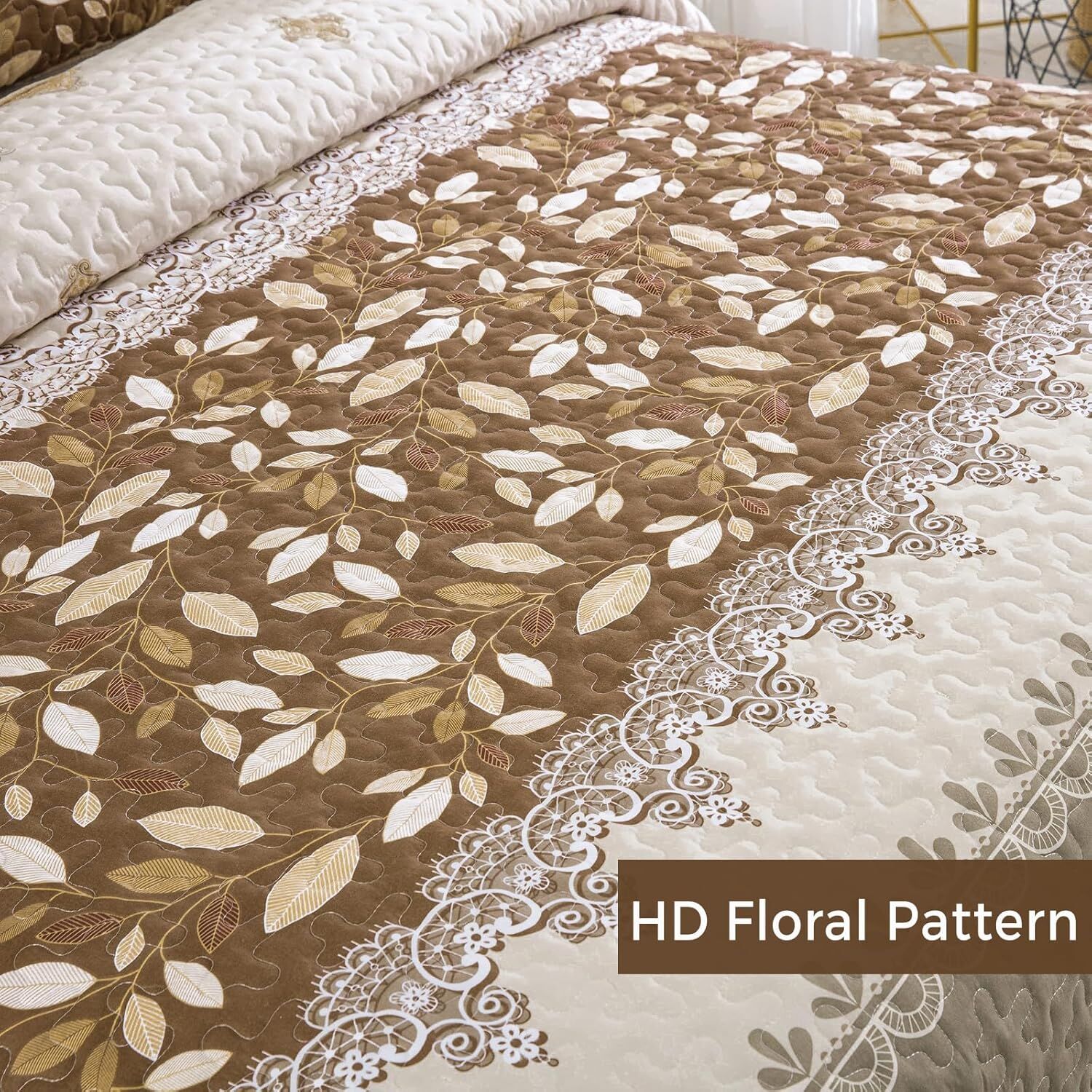 Sophisticated Quilted Bedspread and Pillowcases Set: Exquisite Design and Comfort - Queen size Price