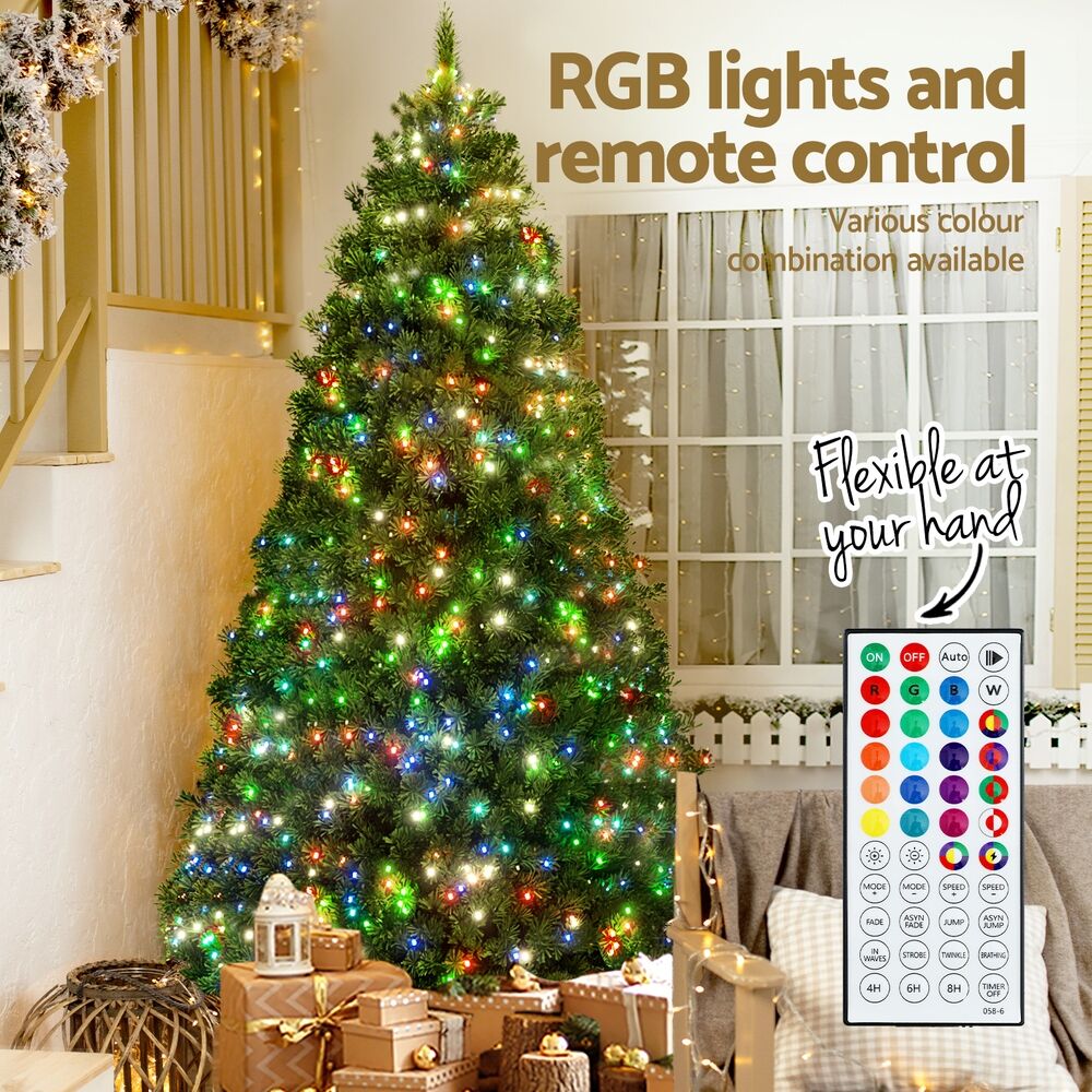 Christmas Tree 1.8m RGB Remote LED Tree Party Decoration 890 Tips Price