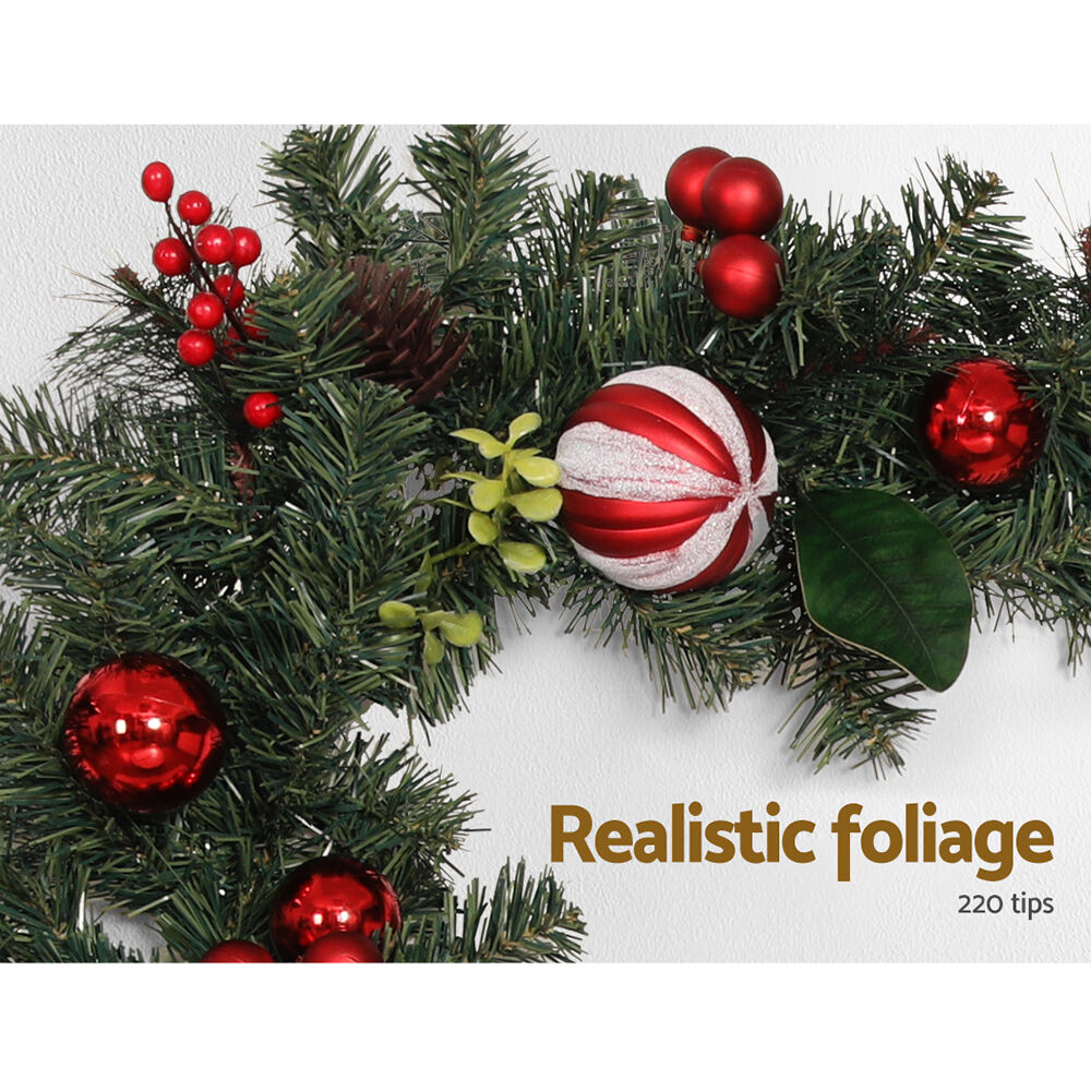 2.7m Christmas Garland with Decorations Xmas Wedding Party Price