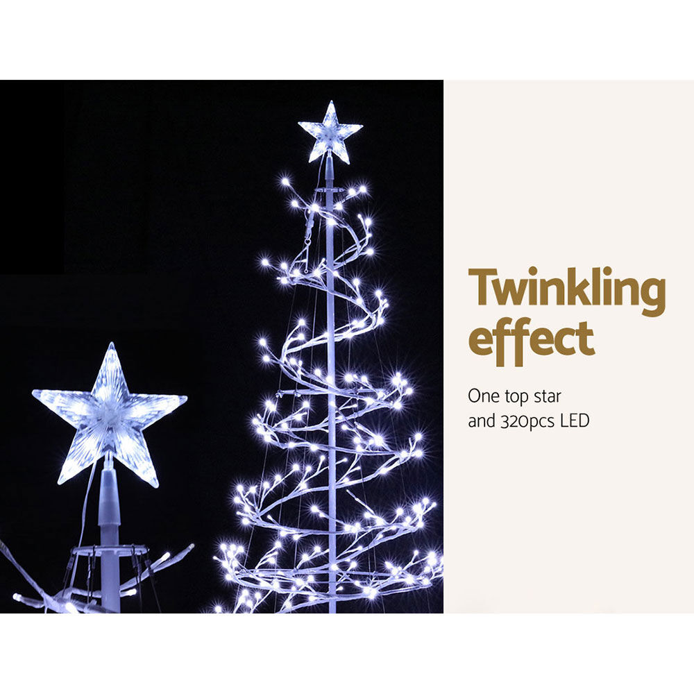 Christmas Tree 1.8M 6FT LED Xmas Decoration Cold White Lights Price