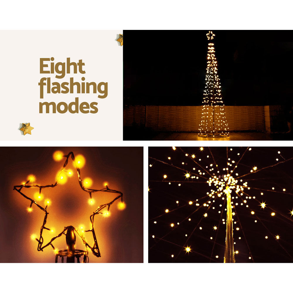 Solar Christmas Tree 3.6M Xmas Tree Decorations 8 Light Modes Price