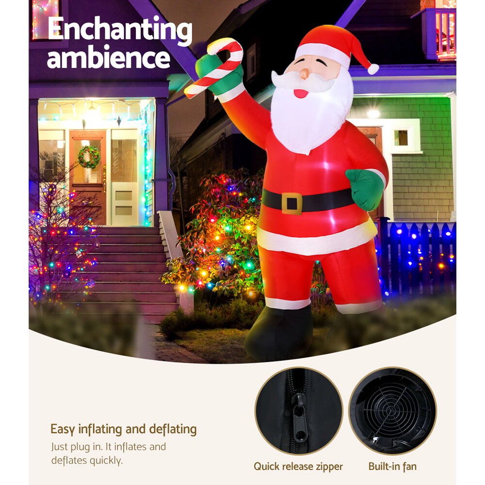Christmas Inflatable Santa 3M Illuminated Decorations Price