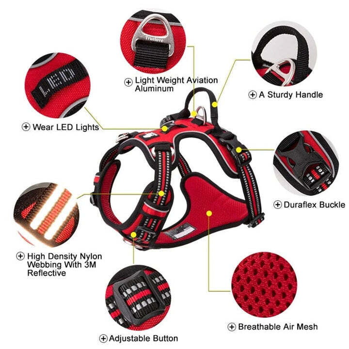 No Pull Explosion Proof Dog Harness - Orange, XL Price