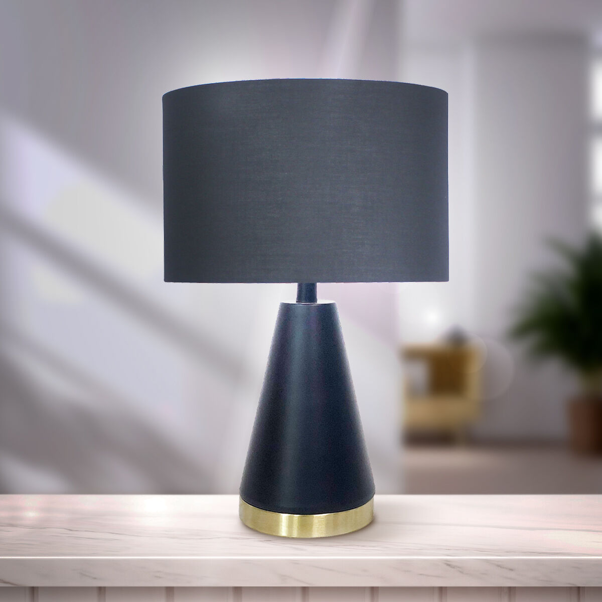 Sarantino Metal Table Lamp in Black and Gold Price