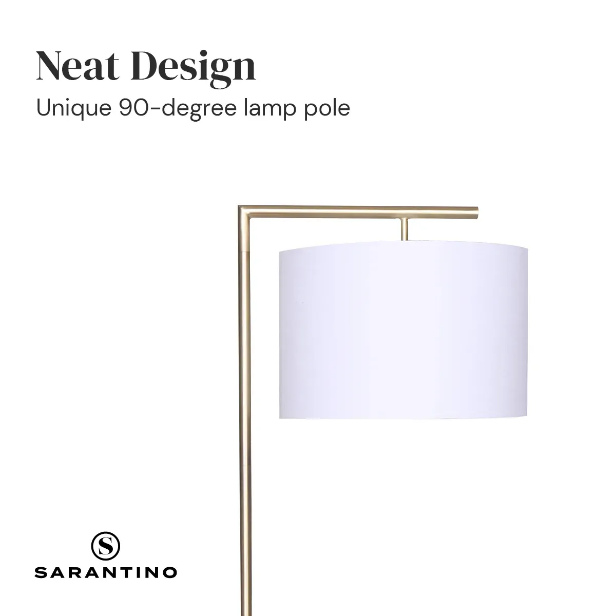 Sarantino 90-Degree Modern Arc Floor Lamp Price