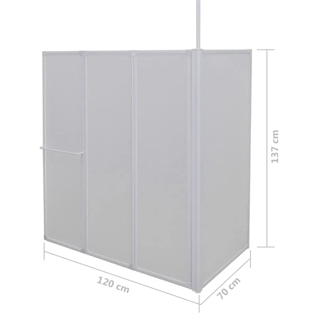 Shower Bath Screen Wall L Shape 70 x 120 x 137 cm 4 Panels Foldable Price