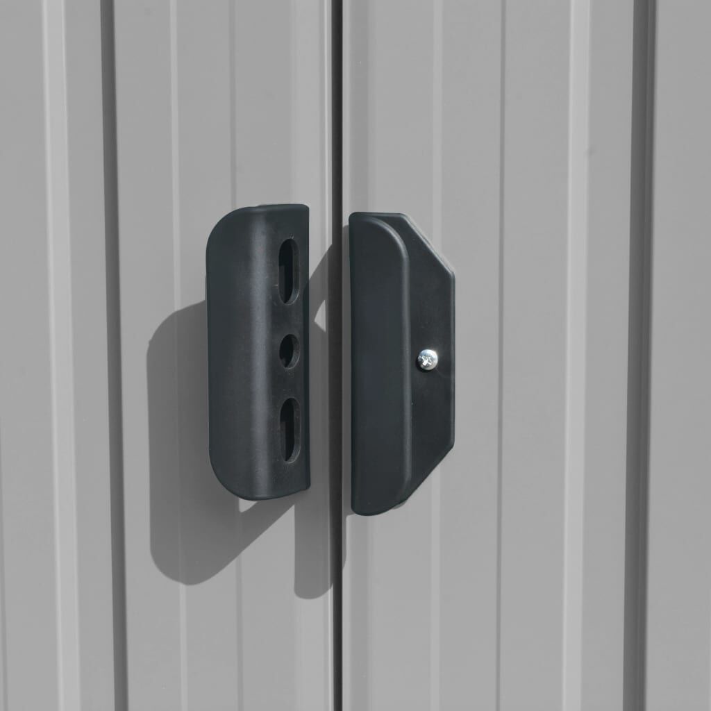 Garden Shed 257x298x178 cm Metal Grey Price