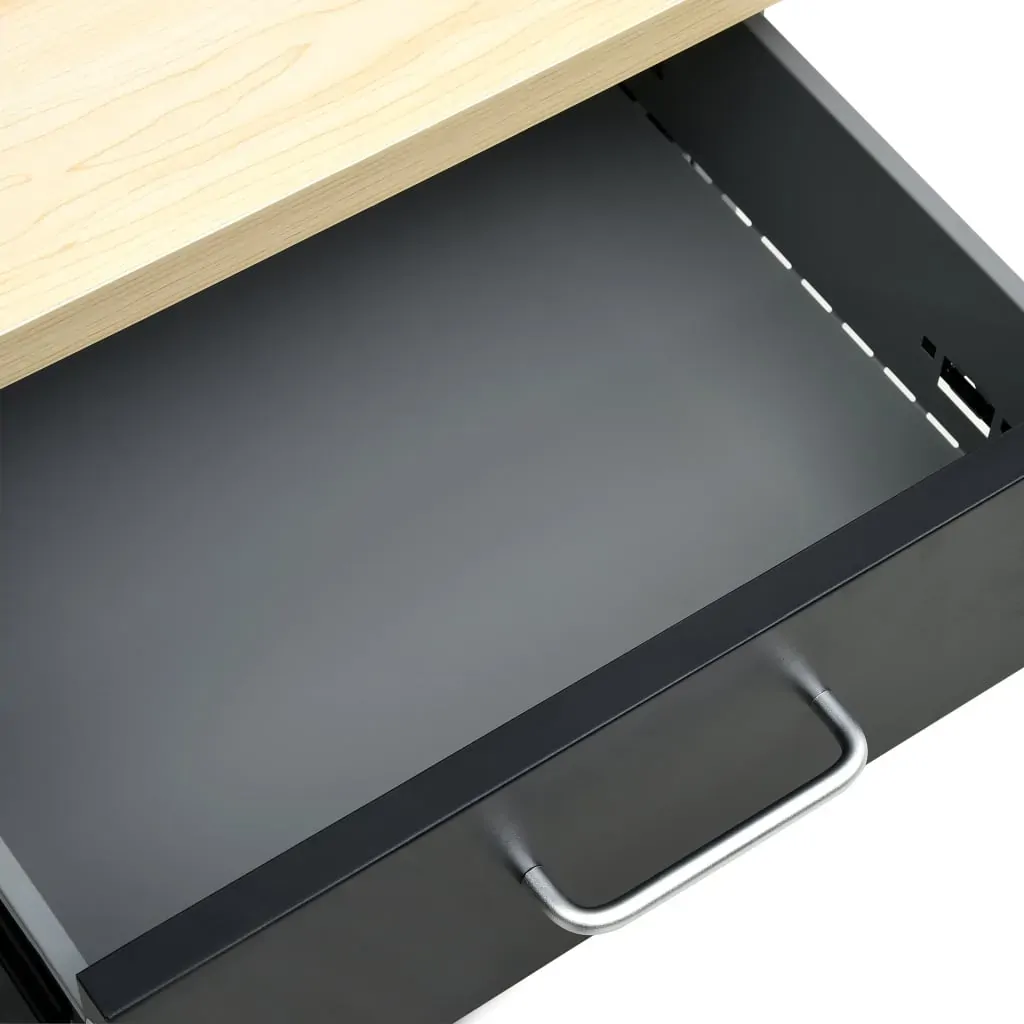 Workbench Black 160x60x85 cm Steel Price
