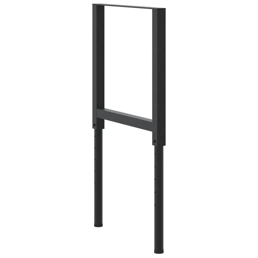 Adjustable Work Bench Frames 2 pcs Metal 55x(69-95.5) cm Black Price