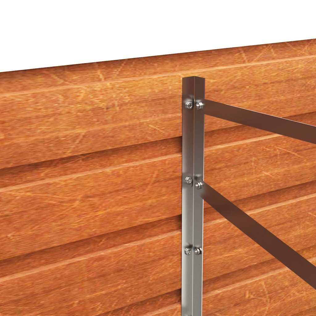 Garden Raised Bed Rusty 320x80x45 cm Corten Steel Price
